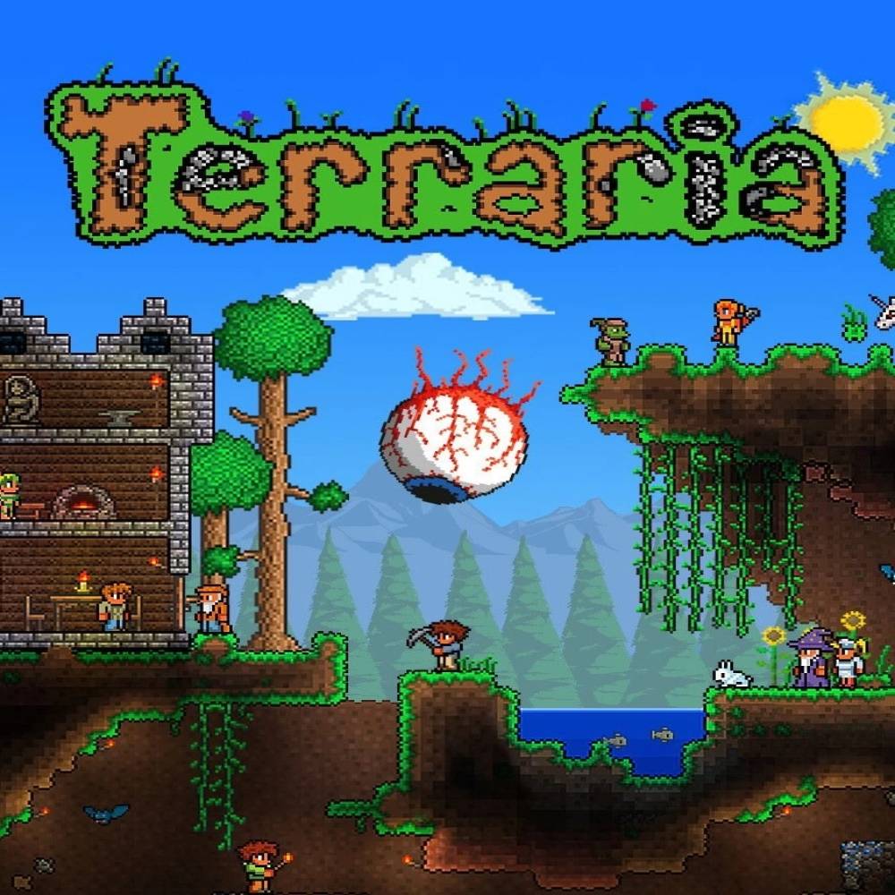 Старая игра террария. Игра Terraria. Террариум игра. Фото игры террария. Террария оригинал.