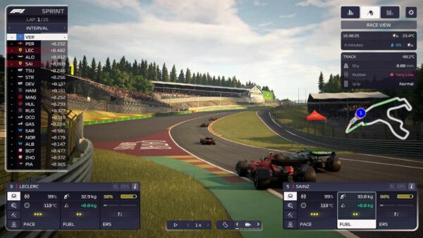F1 Manager 2023 ingame race overview